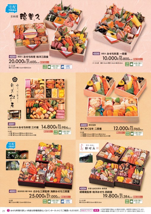 二〇二二年 ゆめタウン・ゆめマートのおせち