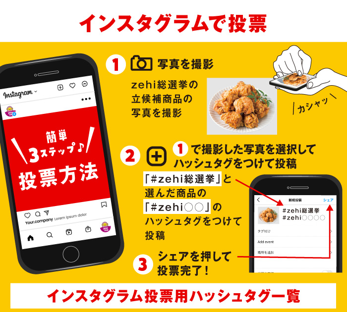 インスタグラムで投票